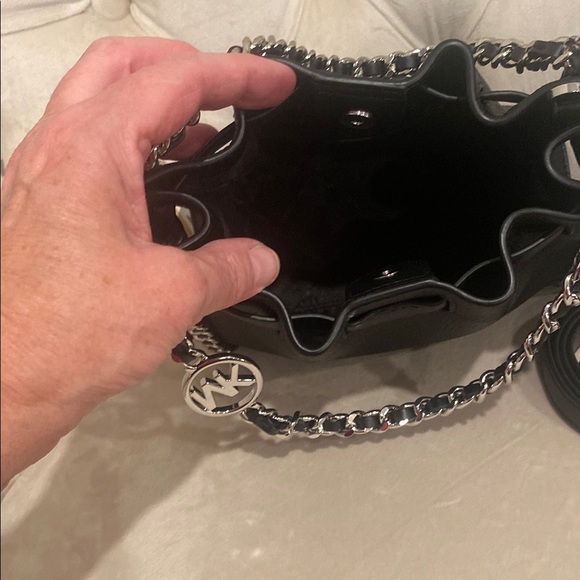 Michael Kors Black Chain Crossbody Bag - Picture 4 of 12